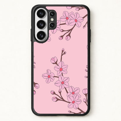 Cherry Blossom Pattern Phone Case for Galaxy S26 Ultra
