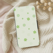 Flower Types Pattern Green Flip / Wallet Phone Case 5