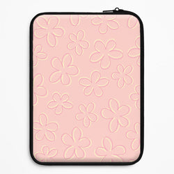 Abstract Flower Outlines Pattern Universal Laptop Sleeve