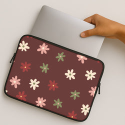 Dark Whimsical Flower Pattern MacBook Case