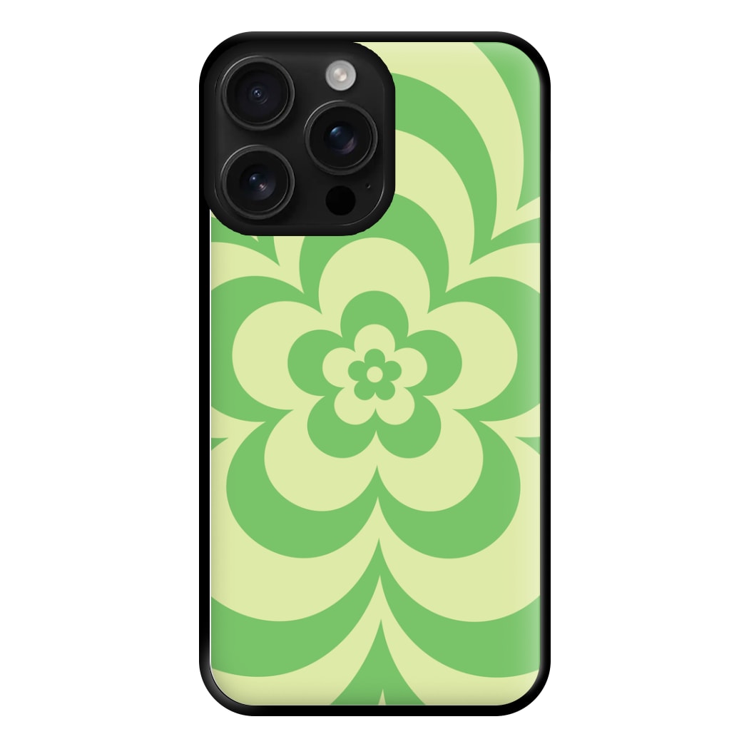 Green Abstract Flower Pattern  Phone Case