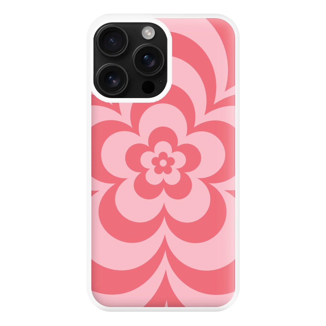 Pink Abstract Flower Pattern  Phone Case