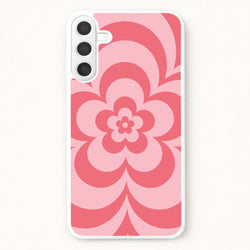 Pink Abstract Flower Pattern Phone Case for Galaxy A57