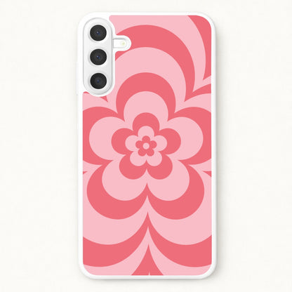 Pink Abstract Flower Pattern Phone Case for Galaxy A57