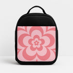 Pink Abstract Flower Pattern  Insulated Lunchbox