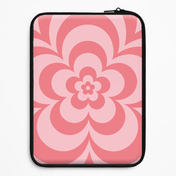 Pink Abstract Flower Pattern  Universal Laptop Sleeve