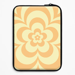 Yellow Abstract Flower Pattern  Universal Laptop Sleeve