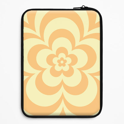 Yellow Abstract Flower Pattern  Universal Laptop Sleeve