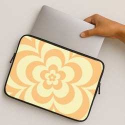 Yellow Abstract Flower Pattern  MacBook Case
