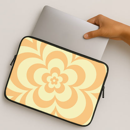 Yellow Abstract Flower Pattern  MacBook Case