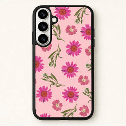 Pressed Pink Flowers Pattern Phone Case for Galaxy S26 Plus