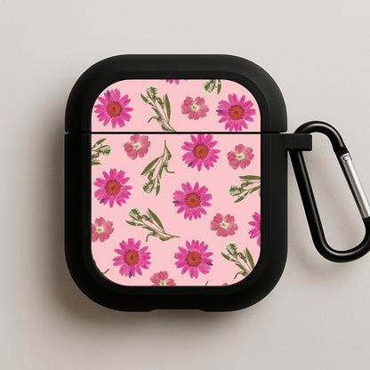 Pressed Pink Flowers Pattern  AirPods Case