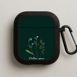 Follow Your Own Path Dark Green AirPods Case