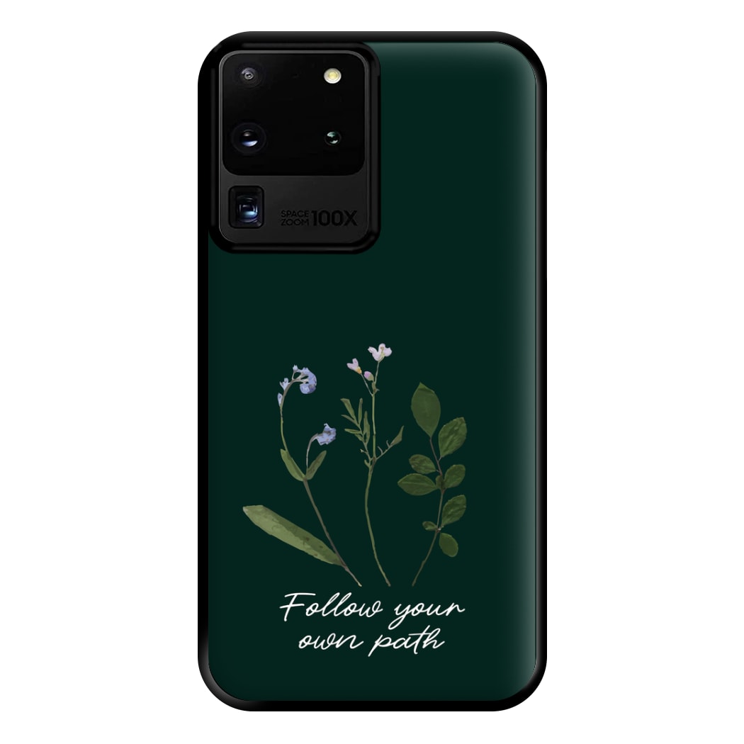 Follow Your Own Path Dark Green Phone Case for Galaxy S20 Ultra