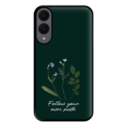 Follow Your Own Path Dark Green Phone Case for Galaxy S25 Edge