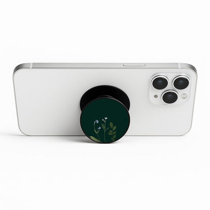 Follow Your Own Path Dark Green Phone Stand