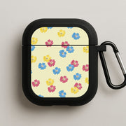Pastel Pressed Flowers Pattern AirPods Case 1