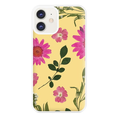 Pressed Plants Yellow Phone Case for iPhone 11
