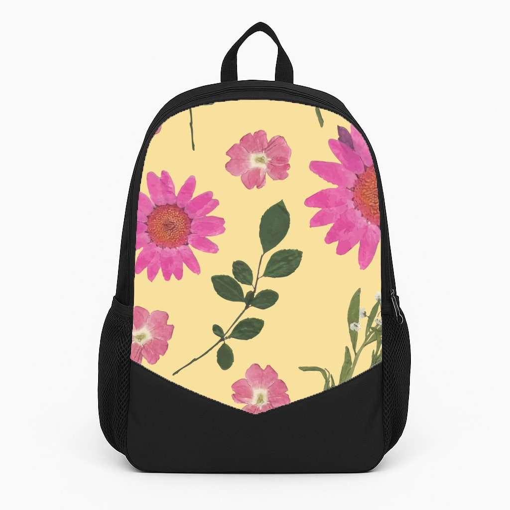 Pressed Plants Yellow Backpack