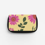 Pressed Plants Yellow Pencil Case