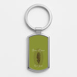 Grow At Your Own Pace Fern Silver Keyring