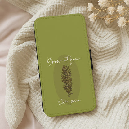 Grow At Your Own Pace Fern Wallet Phone Case