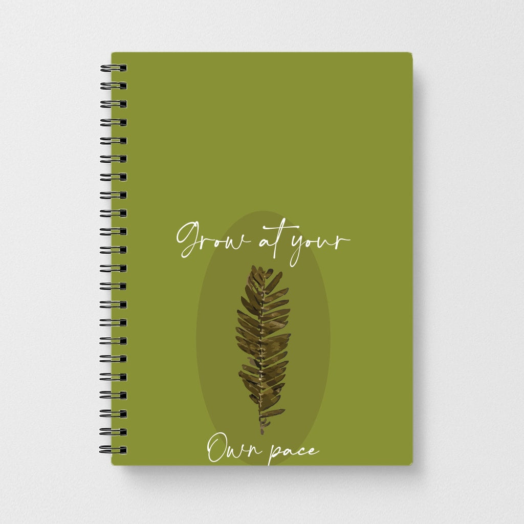 Grow At Your Own Pace Fern Notebook