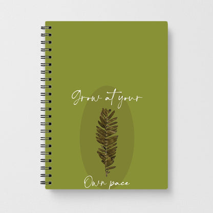 Grow At Your Own Pace Fern Notebook