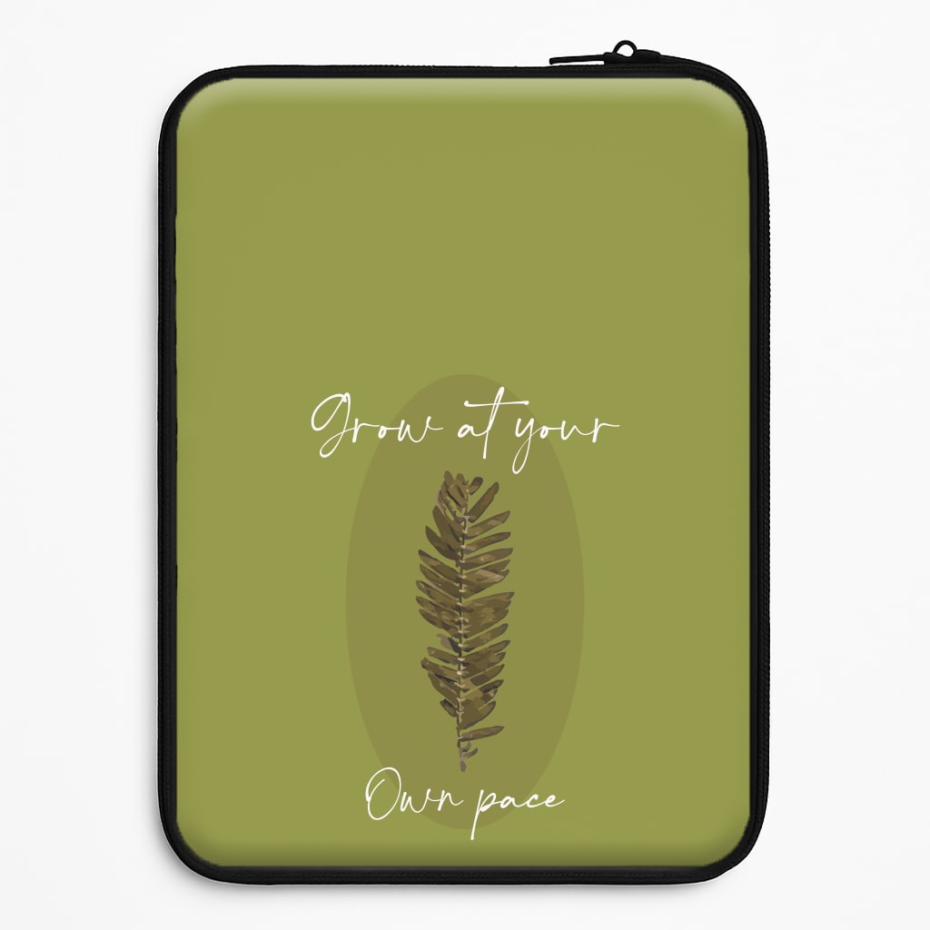 Grow At Your Own Pace Fern Universal Laptop Sleeve