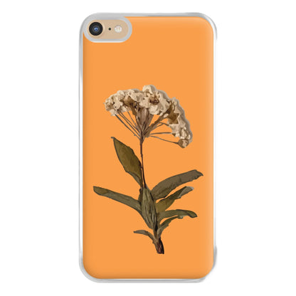 Bright Orange Pressed Flower Phone Case for iPhone 6 Plus / 7 Plus / 8 Plus