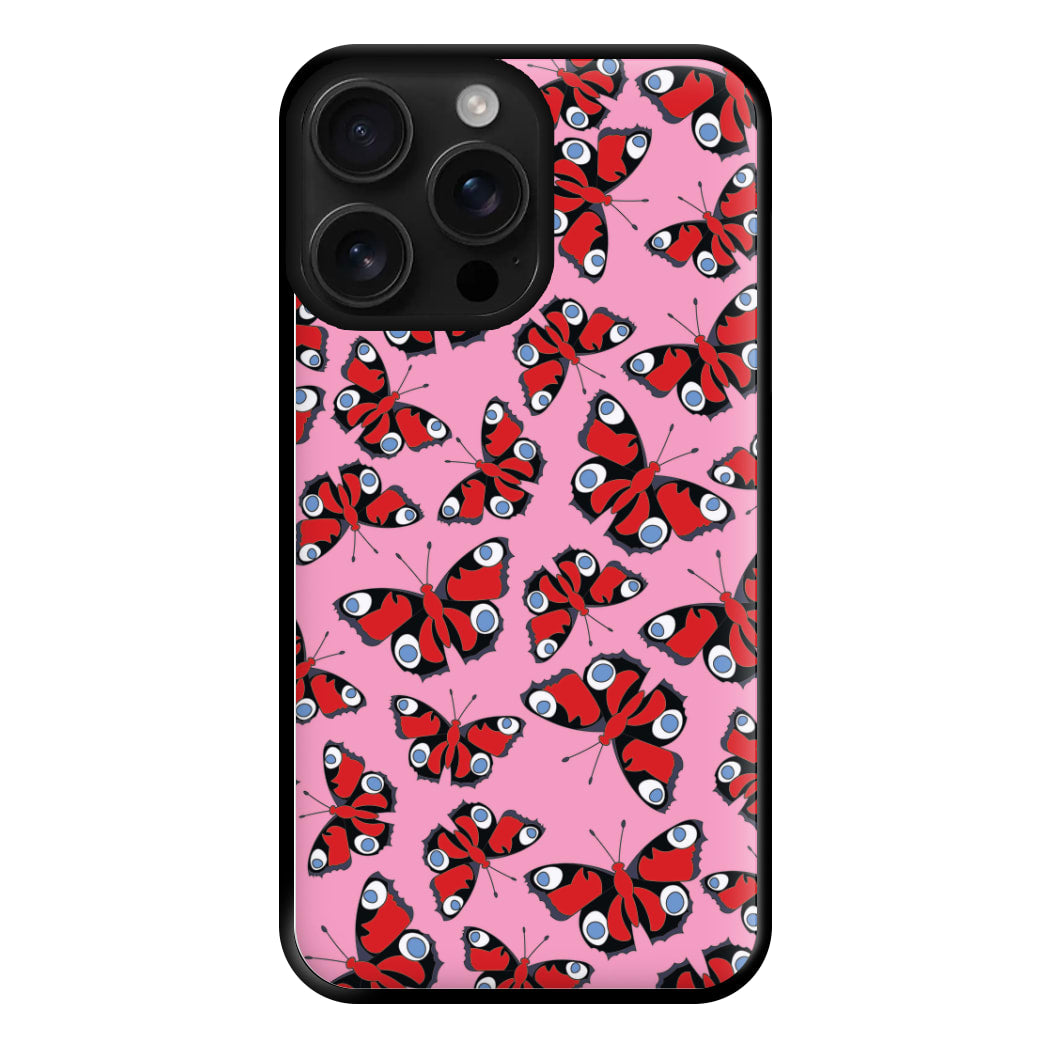 Red Butterfly - Butterfly Patterns Phone Case