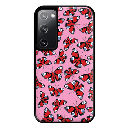 Red Butterfly - Butterfly Patterns Phone Case for Galaxy S20