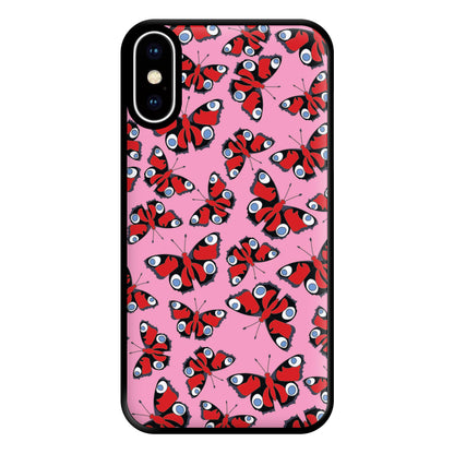 Red Butterfly - Butterfly Patterns Phone Case for iPhone XS Max