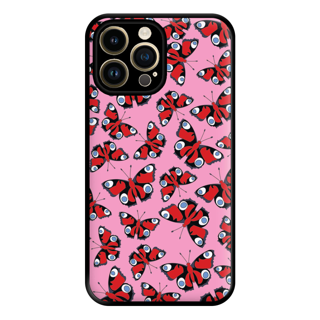 Red Butterfly - Butterfly Patterns Phone Case for iPhone 14 Pro Max