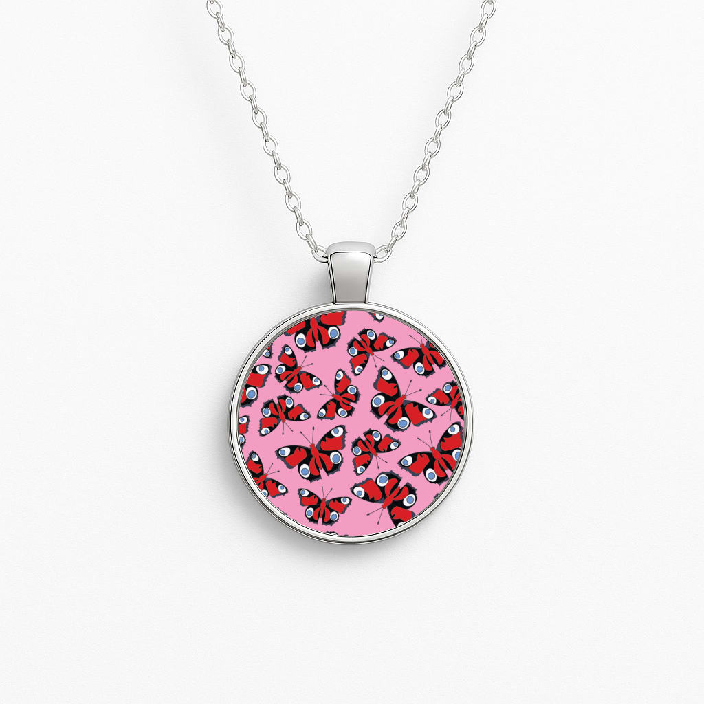 Red Butterfly - Butterfly Patterns Necklace
