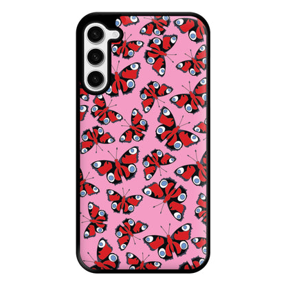 Red Butterfly - Butterfly Patterns Phone Case for Galaxy S23 Plus