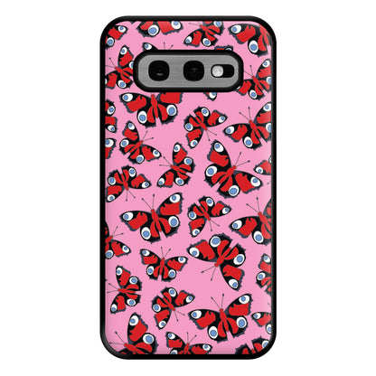 Red Butterfly - Butterfly Patterns Phone Case for Galaxy S10e