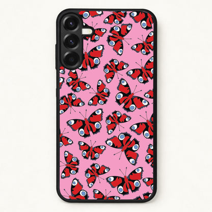 Red Butterfly - Butterfly Patterns Phone Case for Galaxy A57