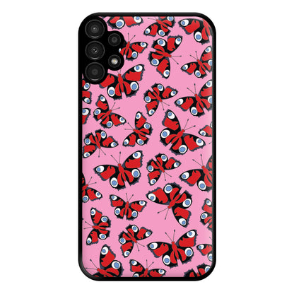 Red Butterfly - Butterfly Patterns Phone Case for Galaxy A13