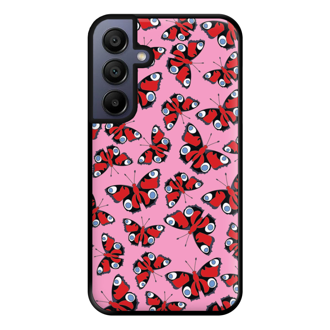 Red Butterfly - Butterfly Patterns Phone Case for Galaxy A15