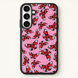 Red Butterfly - Butterfly Patterns Phone Case for Galaxy S26