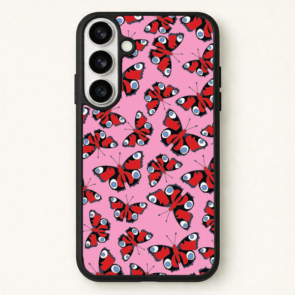 Red Butterfly - Butterfly Patterns Phone Case for Galaxy S26