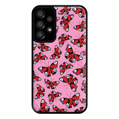 Red Butterfly - Butterfly Patterns Phone Case for Galaxy A33