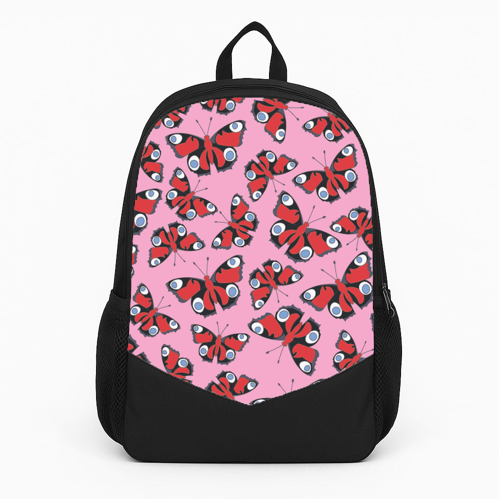 Red Butterfly - Butterfly Patterns Large Backpack