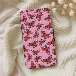 Red Butterfly - Butterfly Patterns Wallet Phone Case