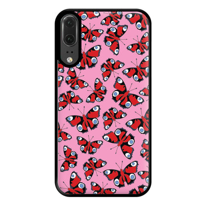 Red Butterfly - Butterfly Patterns Phone Case for Huawei P20