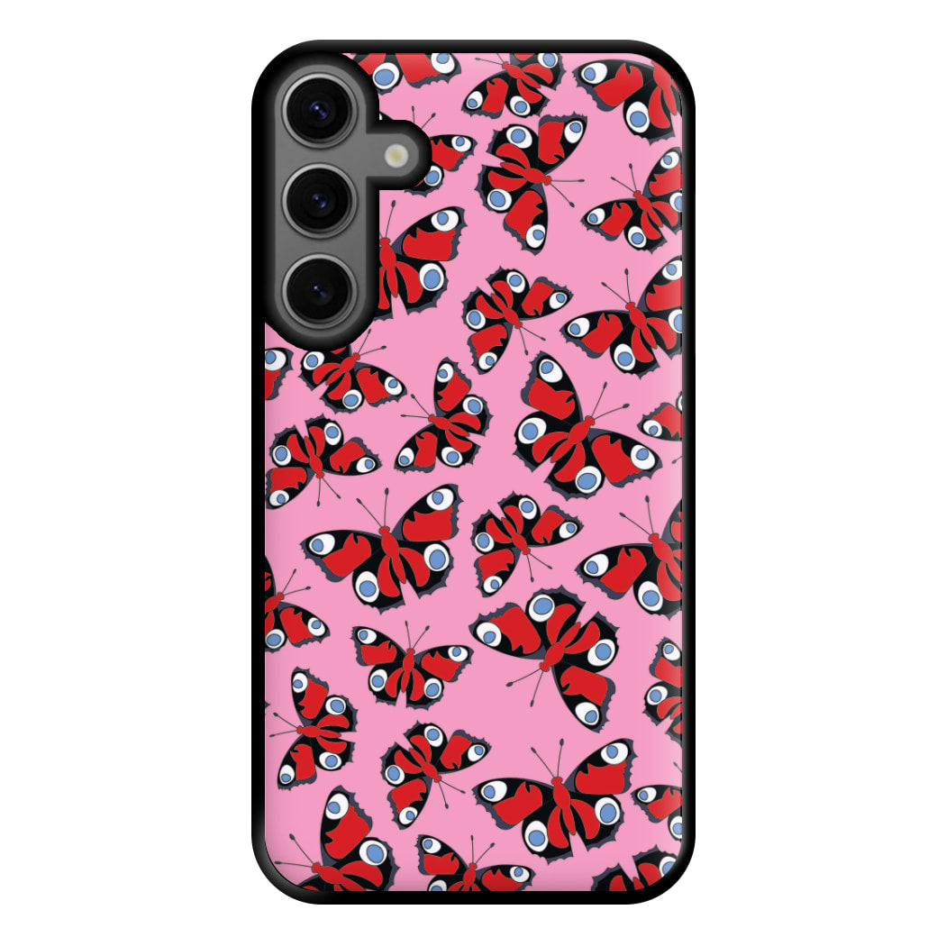 Red Butterfly - Butterfly Patterns Phone Case for Galaxy S23FE