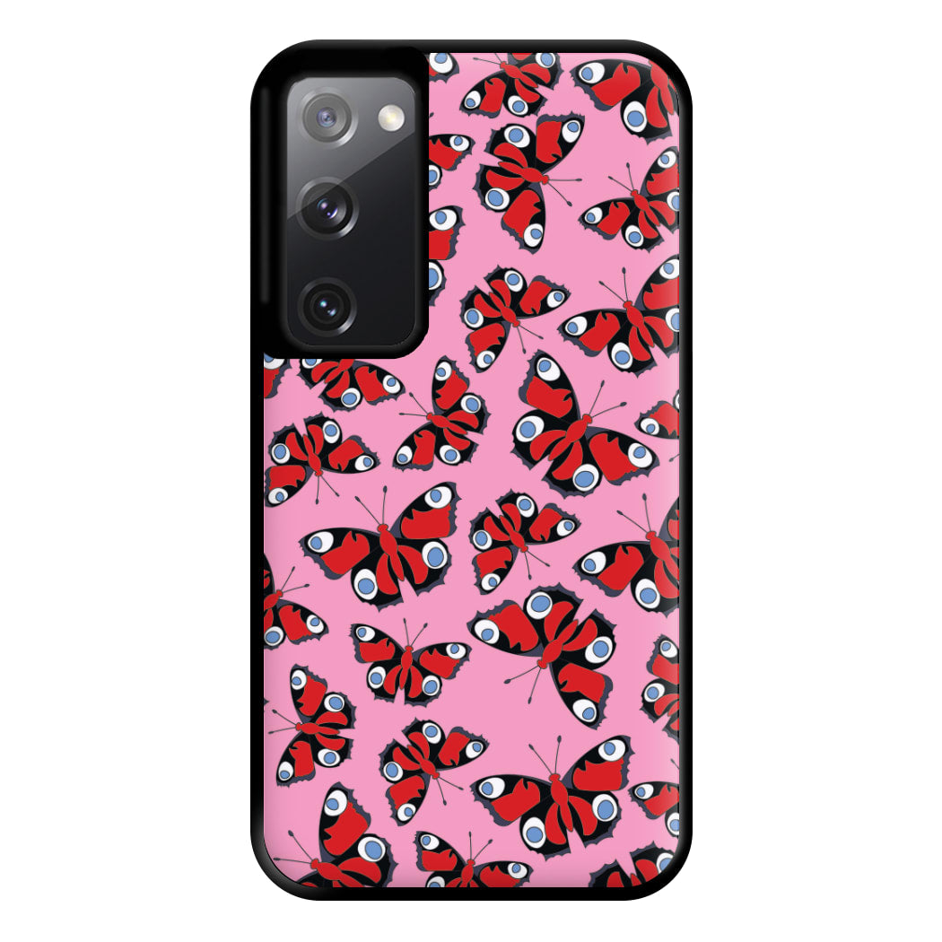 Red Butterfly - Butterfly Patterns Phone Case for Galaxy S20FE