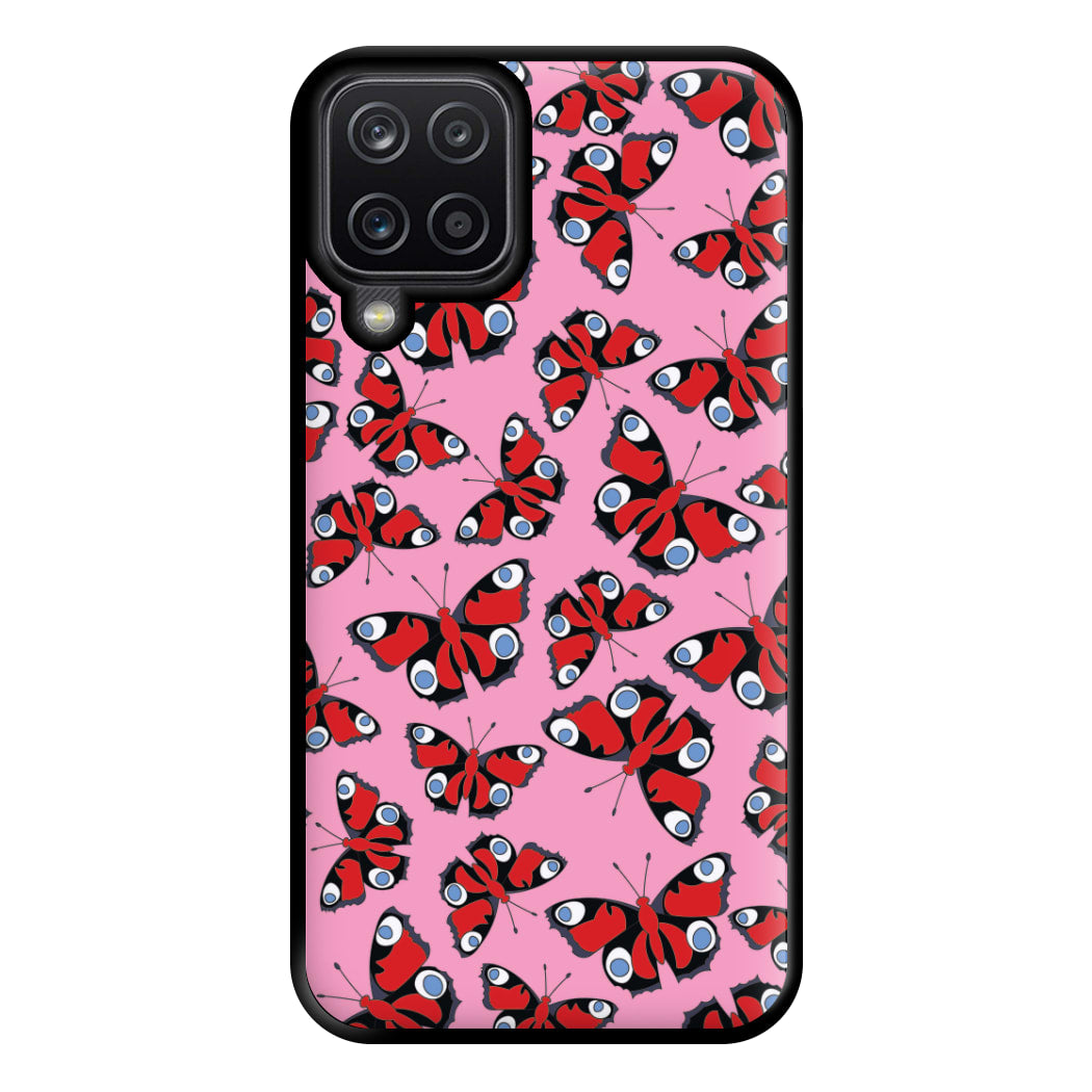 Red Butterfly - Butterfly Patterns Phone Case for Galaxy A12