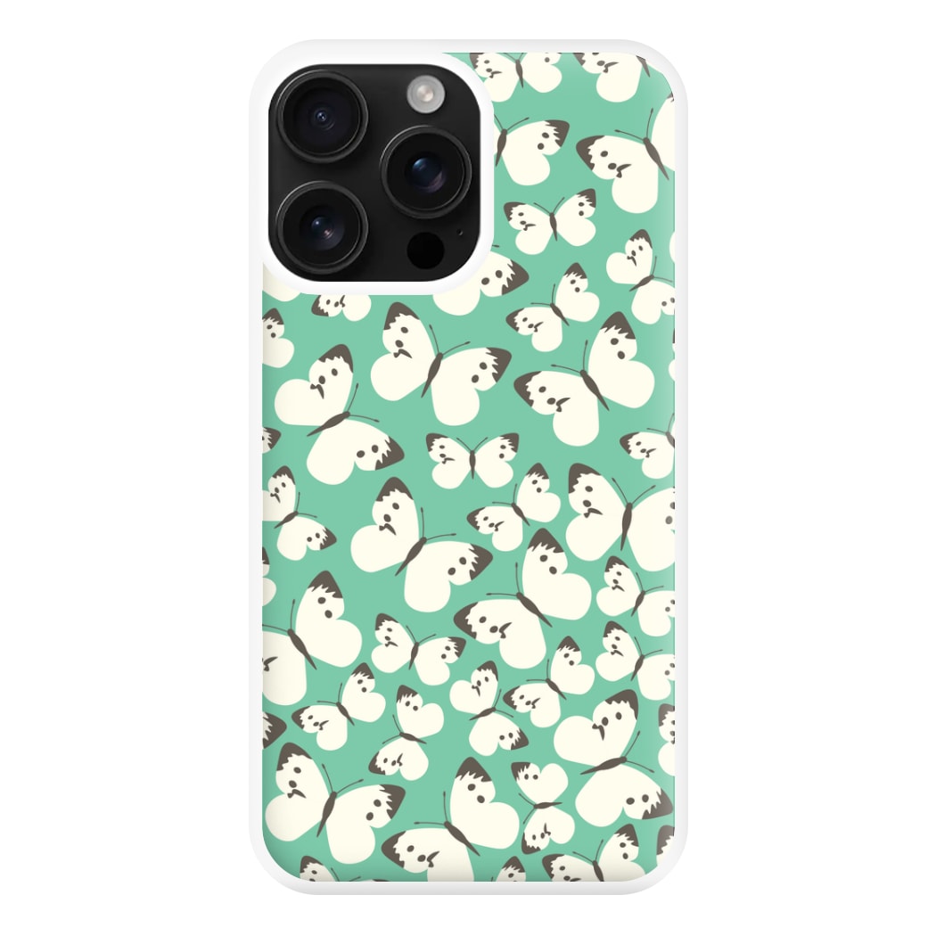 White Butterfly - Butterfly Patterns Phone Case